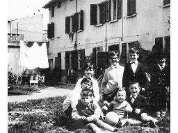 i fratelli Preti in palazzina